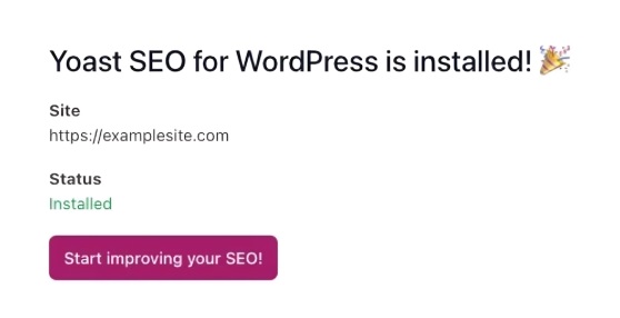 yoast seo installed