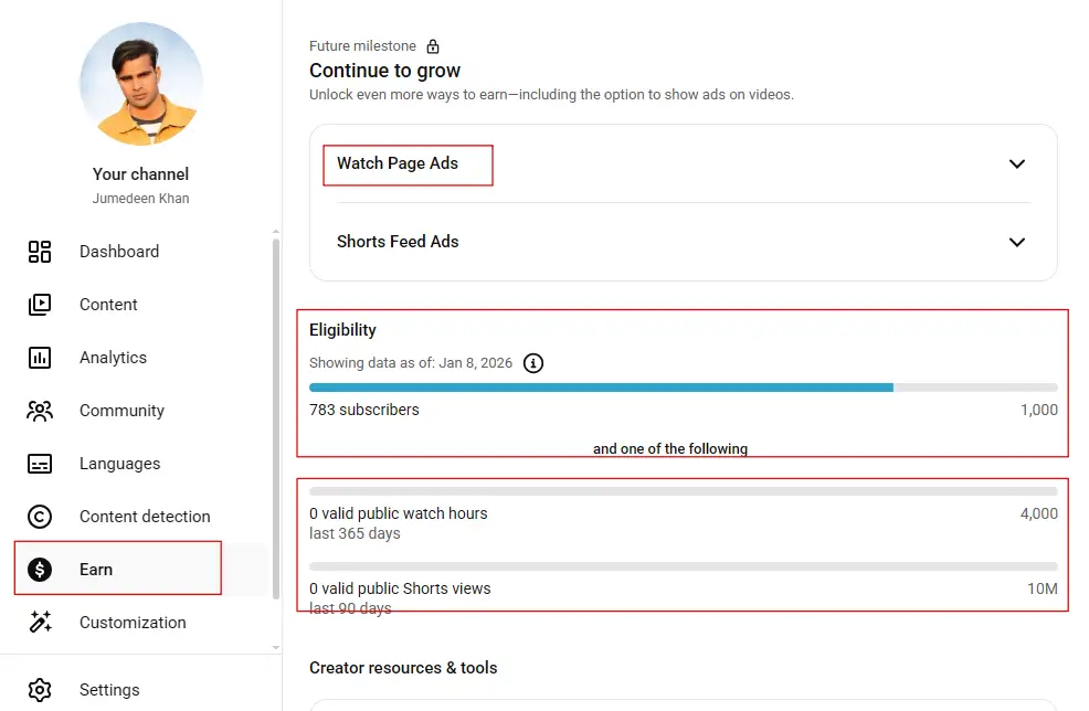 YouTube Monetization
