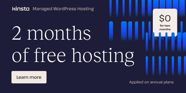 Kinsta 2 Month Free Hosting