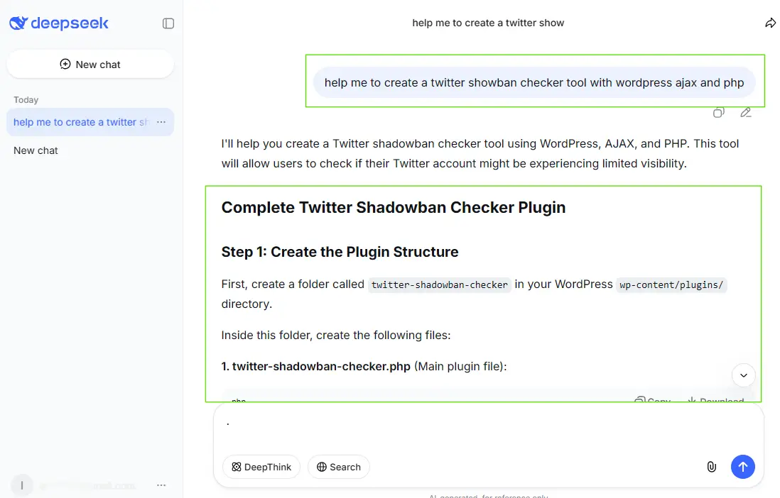 deepseek help in coding