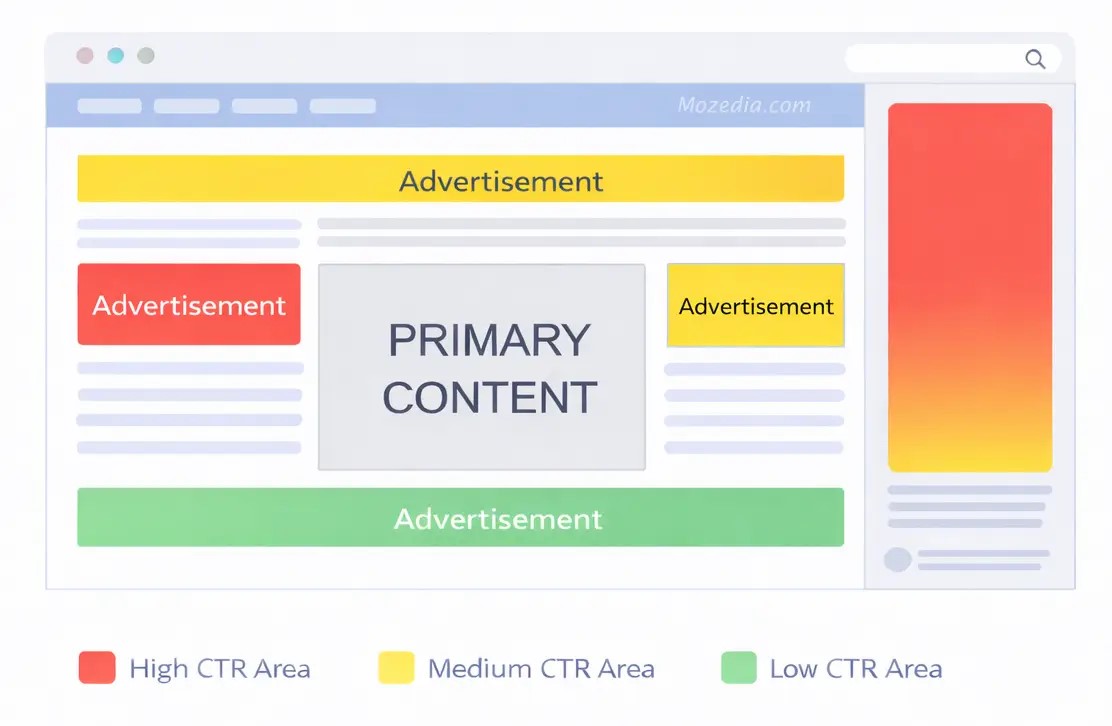 Best AdSense ad placement heatmap for higher RPM