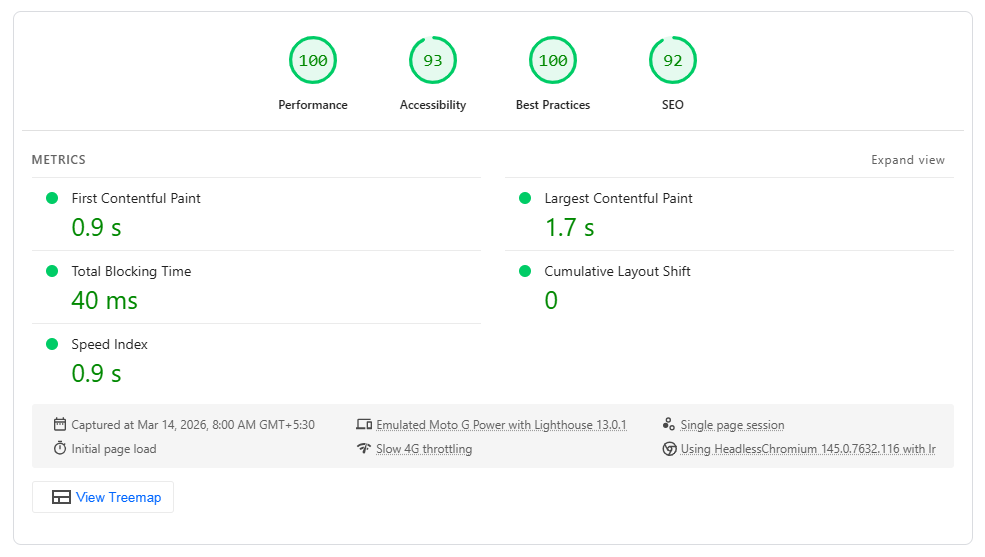 Checking website performance using Google PageSpeed Insights