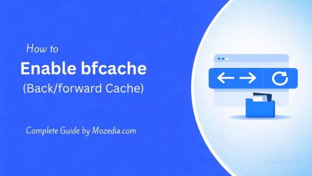 enable bfcache (Back/forward Cache)