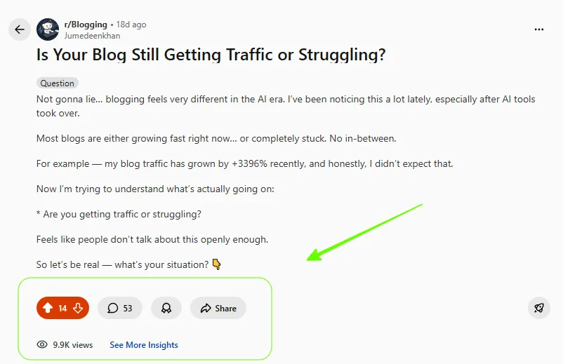 reddit traffic case study